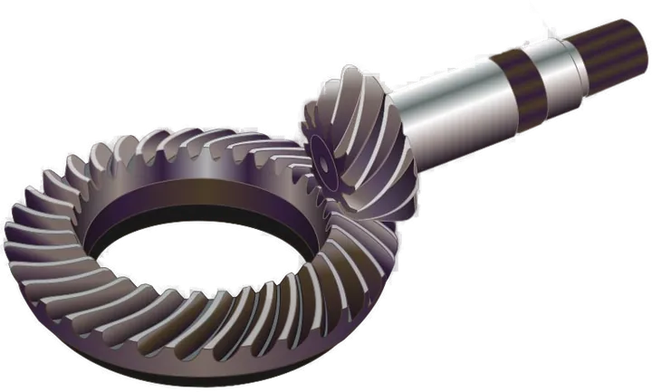 Spiral bevel gear and pinion set for a right-angle drive