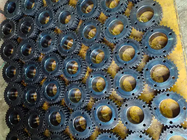 Batch of finished sprockets