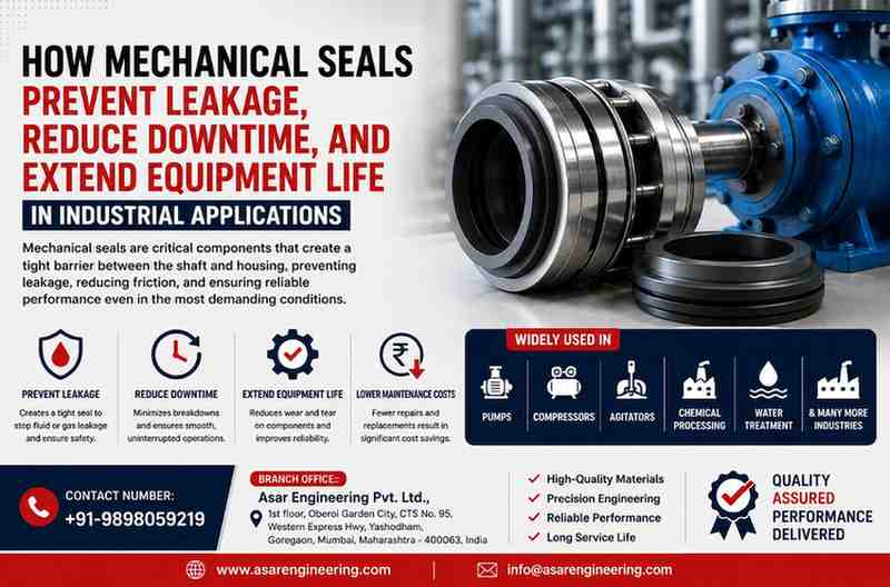 How Mechanical Seals Prevent Leakage, Reduce Downtime, and Extend Equipment Life in Industrial Applications