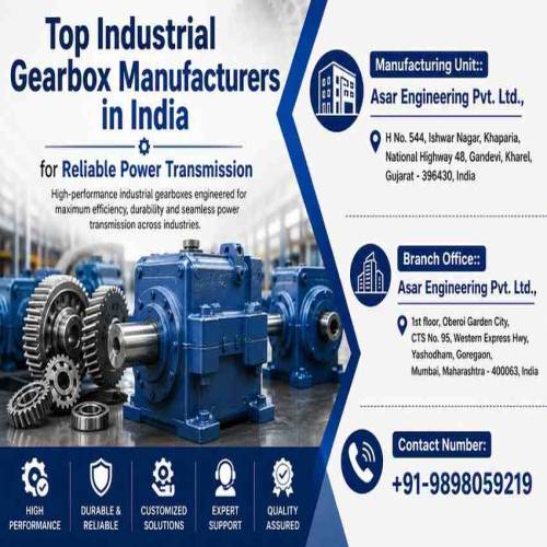 Top Industrial Gearbox Manufacturers in India for Reliable Power Transmission